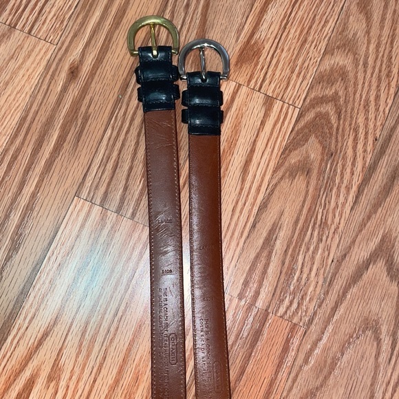 Two large Coach belts. Silver and gold - Picture 7 of 8